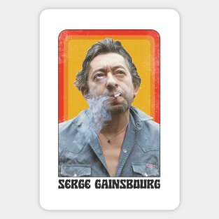 Serge Gainsbourg /\/ Retro Style Fan Art Magnet